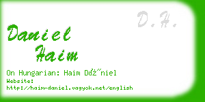 daniel haim business card